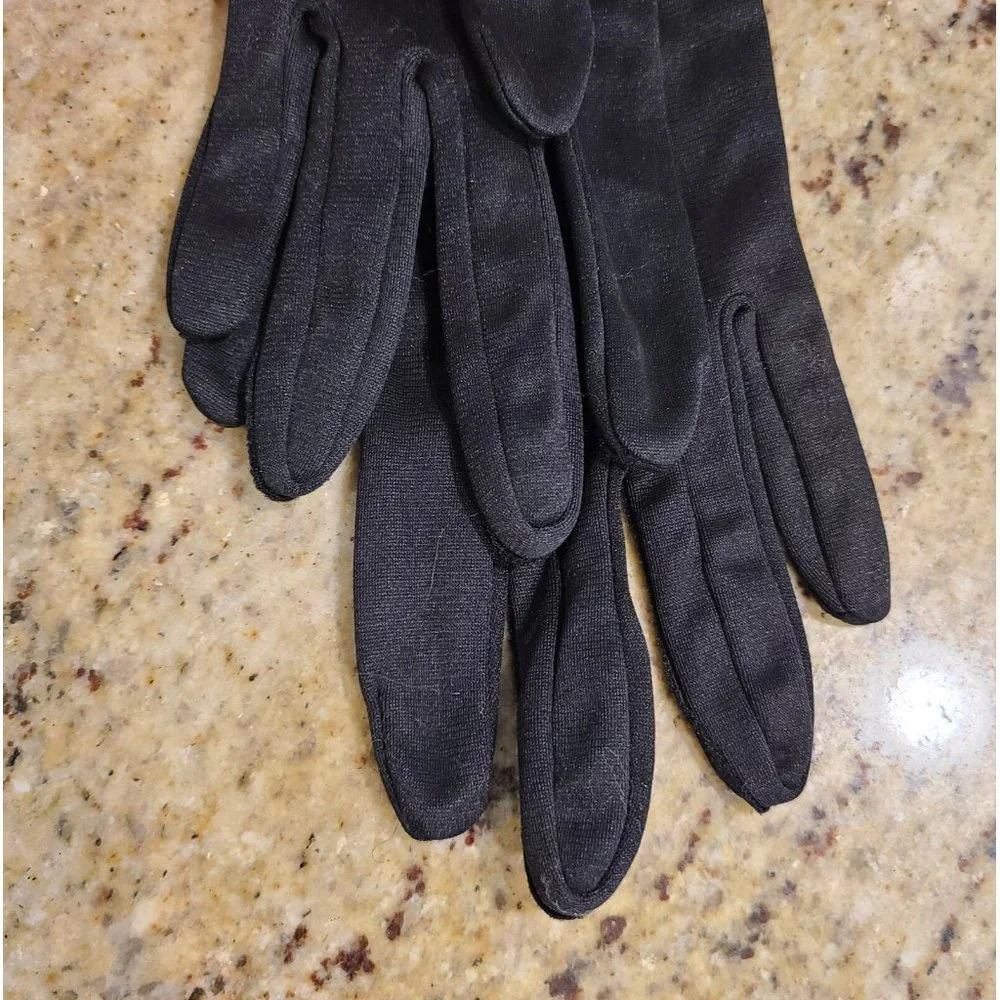 Vintage Size M Black Nylon Stretch Formal 9.5